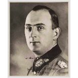 SS-Gruppenführer Kurt Daluege - großformatiges Widmungsfoto 1936 Portraitaufnahme in Uniform als