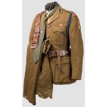 Uniform für Offiziere der Truppen der polnischen Exilregierung im Zweiten Weltkrieg Rock aus