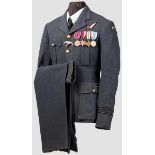 Uniform für Offiziere der polnischen Luftwaffe an der Seite der Royal Airforce, 1940 Rock aus