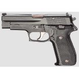 Pistole Mod. PC 9 (SIG 226), Iran Kal. 9 mm Luger, Nr. 810414. Nummerngleich. Blanker Lauf, Länge