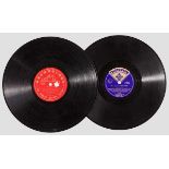 Zwei Schellack-Platten - "Frankreichlied" und "Victoria-Marsch" Platte 1: A-Seite "