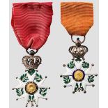 Juli-Monarchie (1830 - 1848) - Orden der Ehrenlegion (Légion d'honneur) - zwei Ritterkreuze