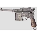 Mauser C 96 Bolo Kal. 7,63 mm, Nr. 688943. Nummerngleich bis auf Schließfederhalter und