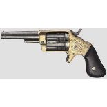 Slocum-Revolver Kal. .32 RF, Nr. 4507. Leicht matter 3"-Lauf, fünfschüssige Trommel, auf dem Lauf