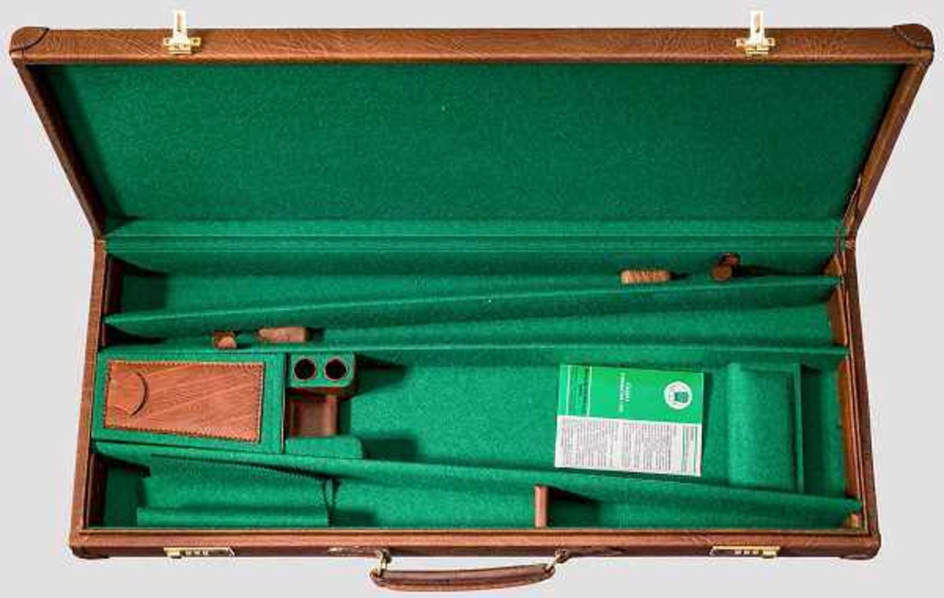 Koffer für Doppelflinten Abschließbar mit zwei Zahlenschlössern. Kunstlederkorpus mit verstärkten