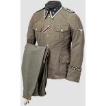 Uniformensemble für Oberscharführer im SS-Gebirgsjäger-Regiment 6 bzw. 11 "Reinhard Heydrich"