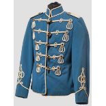 Attila für einen Leutnant im Husaren-Regiment Nr. 12, 13 oder 16 Hellblaues Tuch mit weißem