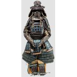 Yokohagi Do Gusoku, Japan, 2. Hälfte Edo-Periode Eiserner 12-Platten Suji Kabuto, unbezeichnet,