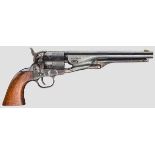 Colt Model 1861 Navy, Westerner's Arms Kal. .36 Perk., Nr. N7675. Nummerngleich. Blanker Lauf, Länge