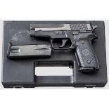 Norinco NP 34 (Sig Sauer P 228), im Koffer Kal. 9 mm Luger, Nr. 0101388. Blanker, hartverchromter