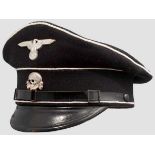 Schirmmütze zur schwarzen Uniform der Mannschaften/Unterführer Vorschriftsmäßige Ausführung aus