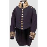 Uniformrock eines Brigadegenerals aus der Zeit der Ersten Restauration (1814) Feines, blaues Tuch,