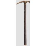 Kleiner Streithammer aus Bronze, Südosteuropa, 18. Jhdt. Achtkantiger, facettierter Schnabel mit