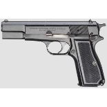 FN HP Mod. 35, ("Lightweight High Power"), Aluminium Kal. 9 mm Luger, Nr. 245PZ27016. Nummerngleich.