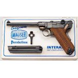 Parabellum Mauser Mod. 29/70, Interarms, im Karton Kal. 9 mm Luger, Nr. 11.003363. Nummerngleich.