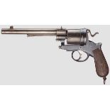 Armeerevolver System Gasser Mod. 1870/74, Belgien Kal. 11,2 mm, Nr. 5206. Blanker Lauf, Länge 202