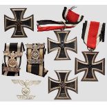 Kleine Sammlung zum Thema Eisernes Kreuz Zwei Eiserne Kreuze 1939 1. Klasse, jeweils punziert "