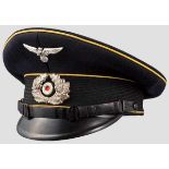 Schirmmütze des NS-Soldatenbundes für ehemalige Angehörige der Nachrichtentruppe Schwarzblauer