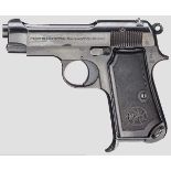 Beretta Mod. 35 Kal. 7,65 mm, Nr. 825885. Nummerngleich. Blanker Lauf. Achtschüssig. Gültiger