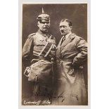 Adolf Hitler und Erich Ludendorff - Fotopostkarte mit eigenhändigen Signaturen vom 8.11.1923