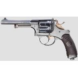 Revolver Commercial Mod. 1882 mit Tasche Kal. 7,5 mm schweiz. Rev., Nr. P 21839. Bescheinigung