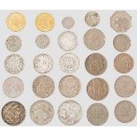 Sammlung Münzen, Polen, Republikzeit Drei zehn Zloty in Silber (dabei ein Sobieski, einmal