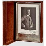 Adolf Hitler - Offizieller Silbergeschenkrahmen mit Widmungsfoto 1940 an Generalfeldmarschall von