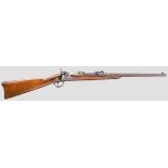 Springfield M 1884 "Trapdoor" Carbine Kal. .45-70 Govt., Nr. 412936. Runder Lauf mit blanker