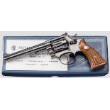 Smith & Wesson Mod. 17-3, "The K-22 Masterpiece", im Karton Kal. .22 l.r., Nr. 1K76577. Blanker