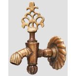 Wasserhahn (Musluk), osmanisch, 19. Jhdt. Messing/Bronze. Konischer Verschlusskegel mit ornamental