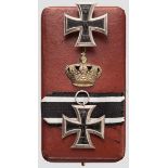 Eisernes Kreuz 1914 - Kreuze 1. und 2. Klasse in Präsentationsetui Das Kreuz der 1. Klasse mit