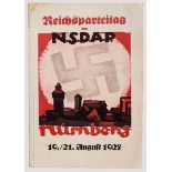 Extrem seltener Führer zum 3. Reichsparteitag der NSDAP in Nürnberg 1927 Broschiert, farbiges