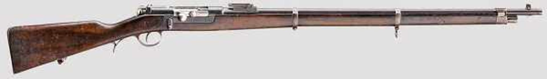 Gewehr Kropatschek Mod. 1886 Kal. 8 mm Krop. (8 x 60R), Nr. MM 457, nicht nummerngleich. Fast