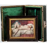 Otto von Griechenland (1815 - 1867) - erotische Miniaturmalerei auf Elfenbein um 1820