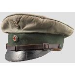 Schirmmütze für Mannschaften/Unterführer des Postschutzes um 1934 Im Stil Alter Art aus feldgrauem