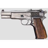 FN GP (Grande Puissance) Mod. 35 Kal. 9 mm Luger, Nr. 6316. Nummerngleich. Lauf schwach matt. 13-