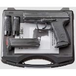 Heckler & Koch P 2000, im Koffer Kal. 9 mm Luger, Nr. 116-031604. Nummerngleich. Blanker