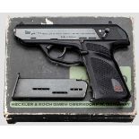 Heckler & Koch Mod. P 9 S, im Karton Kal. 9 mm Luger, Nr. 100579. Nummerngleich. Blanker