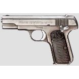 Colt Pocket Mod. 1903 Hammerless Kal. .32 ACP, Nr. 453922. Lauf matt. Achtschüssig. Dt. Beschuss.