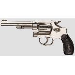 Smith & Wesson .32 Hand Ejector 3rd Model, vernickelt Kal. .32 S & W, Nr. 269477. Nummerngleich.