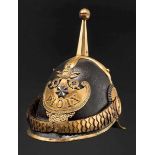 Helm für einen Offizier der "Guardia Civica Pontificia" aus dem Pontifikat Pius IX. (1846 - 1878)