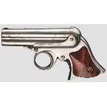 Remington-Elliot Deringer 32 RF, "Pepperbox" Kal. .32 RF, Nr. 230. Nummerngleich. Vierläufiges,