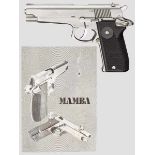 Mamba Mod. 1 Kal. 9 mm Luger, Nr. 78PV01042. Blanker Lauf, Länge 5". 15-schüssig. Dt. Beschuss.