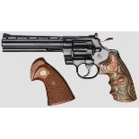 Colt Python Model Revolver Kal. .357 Mag., Nr. V08973. Blanker, ventilierter Lauf, Länge 6".