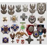 Gruppe von polnischen Abzeichen Ca. 36 Auszeichnungen in unterschiedlichen Stufen und