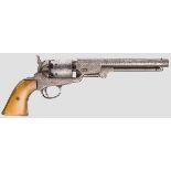 Colt Mod. 1851 Navy, Belgien? Kal. .36 Perk., Nr. 101266. Nummerngleich. Oktogonlauf, Länge 7-1/