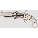 Marlin No. 32 Standard 1875 Pocket Revolver, um 1875 Kal. .32 RF, Nr. 2130. Nummerngleich.