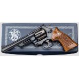 Smith & Wesson Mod. 28-2, "The Highway Patrolman", im Karton Kal. .357 Mag., Nr. N523751. Blanker