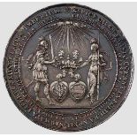 Silbermedaille von Heirat Wladiaslaus IV. mit Cäcilia Renata, o.J., (1637) Silbermedaille o. J. (