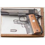 Colt's Mark IV, Series 70, Government Model, im Karton Kal. .45 ACP, Nr. 70G05183. Blanker Lauf,